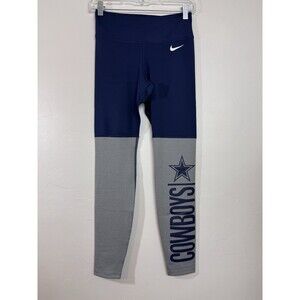Dallas Cowboys Leggings Womens Small Blue Gray NFL Football Dri Fit Nike NEW